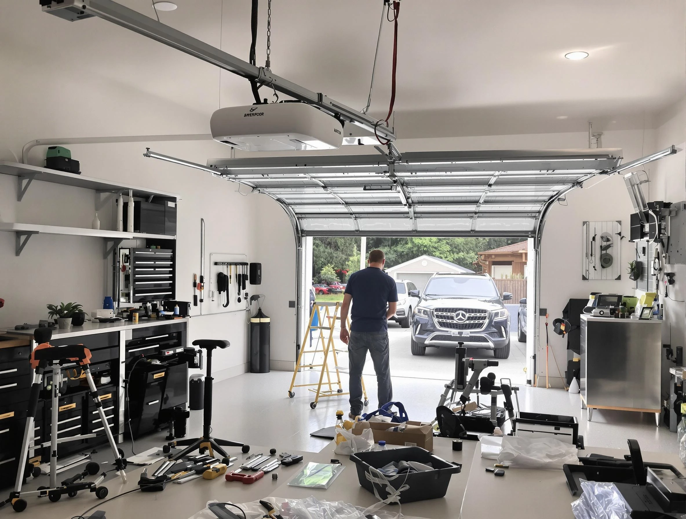 Garage door opener installation by Salem Garage Door Repair in Salem