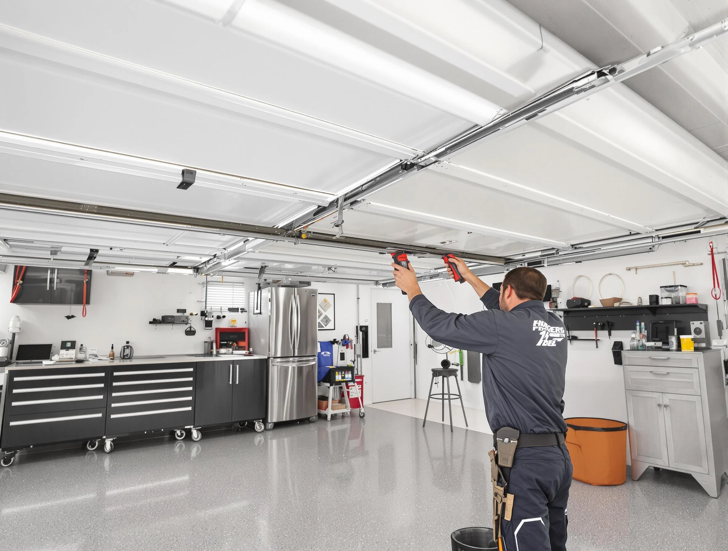 Overhead garage door repair service by Salem Garage Door Repair in Salem